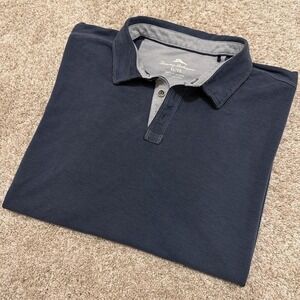 Tommy Bahama Polo Shirt | Navy Blue | XL